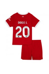 Fotbalové Dres Liverpool Diogo Jota #20 Dětské Domácí Oblečení 2023-24 Krátký Rukáv (+ trenýrky)